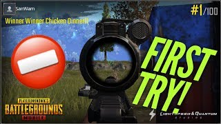 PUBG MOBILE - First Game, First Win!