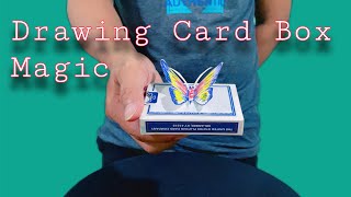 Drawing Card Box Magic Gimmick Tutorial