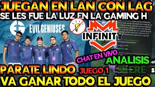 ⚡EVIL GENIUSES VS💰 INFINITY ⚡ SE LES FUE LA LUZ⚡  JUEGAN EN CABINA 🍀ANALISIS SKERE🍀 🗿JUEGAN CON LAG💣