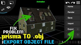 How to convert Prisma3D file form object | .prisma to .obj | how to export model from prisma 3d