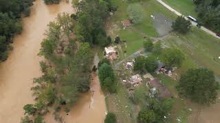 Glen Alpine homes washed away by Catawba River flood waters