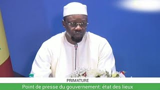 🔴EN DIRECT : SUIVEZ LE POINT DE PRESSE DU GOUVERNEMENT OUSMANE SONKO PRÉSIDENT BASSIROU DIOMAYE FAYE