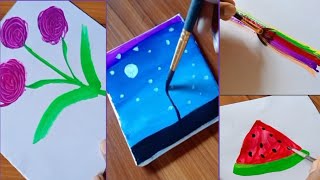 4 cool art ideas || painting tutorial || Easy art tips & hacks