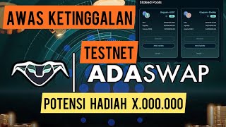 AIRDROP CRYPTO TERBARU ADASWAP TESTNET POTENSI CUAN GEDE