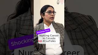 Nursing career in Canada 🇨🇦! #shorts #canada #csatalks #canadapodcast