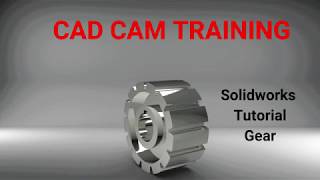 Solidworks Tutorial | How to design Gear by CAD CAM Training