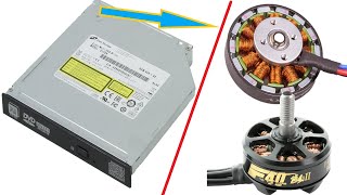 How To Make  From Old DVD Drive Powerful Brushless Motor