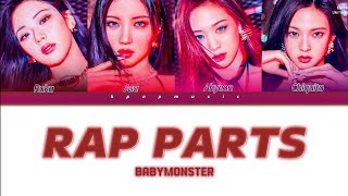 BABYMONSTER | All Rap Parts (Until Forever) /// Color Coded Lyrics [Han/Rom/Eng]