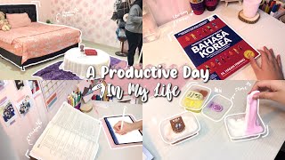 A Productive Day In My Life🌞| Learn Korean, Manage my business with Tokko App | Indonesia