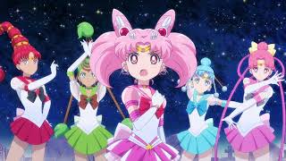 Eternal Sailor Chibi Moon and Sailor Quartet Transform and Attack——Sailor Moon Cosmos