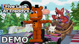 The QUIRKY FREDDY KART game (goes wrong and funny) | Five Laps at Freddy's DEMO