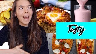 Full day of eating in anorexia recovery.. ONLY BUZZFEED TASTY RECIPES