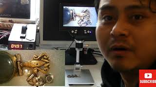 mustool g1200 microscope 7 inch lcd   QUICK REVIEW