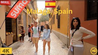 Malaga Walking Tour on Santa Maria Street 4K | Virtual Tour on Santa Maria St. Malaga Spain