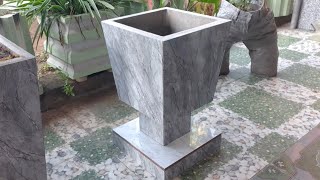 Amazing Pots Ideas From Granite and Cement