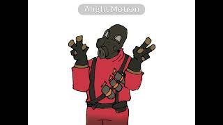 TF2 animation pyro / RE-UPLOAD BECAUSE ALIGHT MOTION 😾