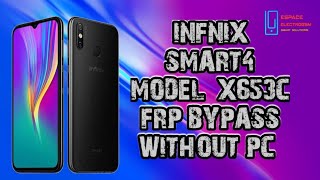 infinix smart 4 x653 bypass google account Frp lock remove