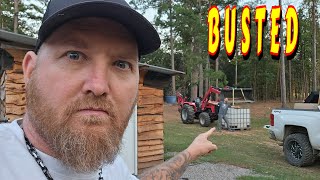 CAUGHT IN THE ACT |tiny house, homesteading, off-grid, cabin build, DIY HOW TO sawmill tractor tiny