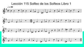 Lección 115 Solfeo de los Solfeos Libro 1 Lectura Hablada y Entonación