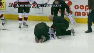 Ryan Wilson Huge Hit on Patrik Elias 1/16/2010