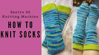 How to Knit Socks on the Sentro Knitting Machine | Easy for Beginners | Circular Knitting Machine