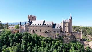 Volando sobre Alcazar de Segovia España