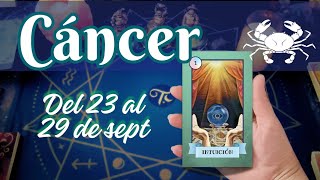 ♋️ #CÁNCER GRACIAS A TU INTUICIÓN SALDRÁS GANANDO. SEMANA DEL 23 DE SEPTIEMBRE.