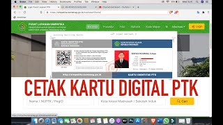 Cara Mengaktifkan dan Cetak Kartu Digital PTK Semester di SIMPATIKA Kemenag