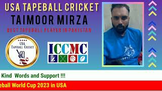 Taimoor Mirza || Best Tapeball Player || Wishing USA Tapeball Cricket