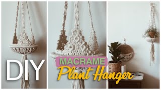 Tutorial Macrame VASE Plant Hanger