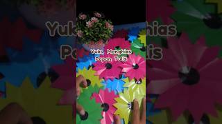 menghias papan tulis #shortsvideo #shortvideo #diycrafts #origami