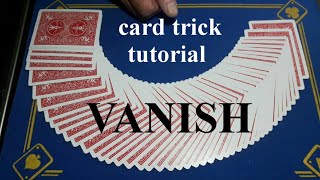 Vanish card trick tutorial