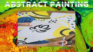 Abstract Patterns Painting On Canvas|Modern Abstract Painting Ideas|Texture Painting Art Techniques