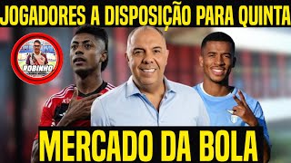 BRAZ PREOCUPADO!   #FLAMENGO TERÁ JOGADORES A DISPOSIÇÃO PARA QUINTA.