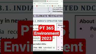 Vision IAS PT 365 Environment 2023 Current Affairs #upsc2023 #pt365 #visionias #shorts #current