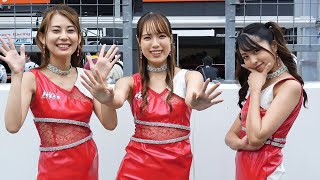 スーパーGT2022 第6戦 SUGO㉚ 蒼井じゅの(@sumire_jelly)さん 前田星奈(@12sena28)さん 菅田れもん(@sudalemonnn)さん R'Qs レースクイーン