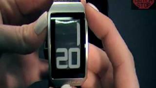 Phosphor E-ink Digital Hour Watch