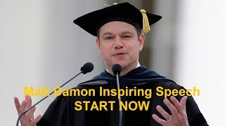 Matt Damon - Motivational Speech Start Now | MIT Commencement