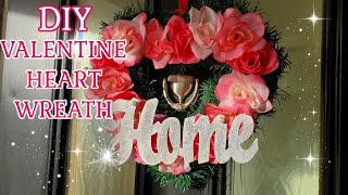 DIY Valentine Heart Wreath | Dollar Tree DIY