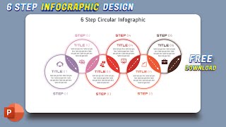 63.Infographic PowerPoint - 6 Step Ven Diagram Presentation | Business ppt