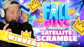 I WON MY FIRST GAME?? | FALL GUYS SEASON 2 SATELLITE SCRAMBLE