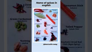 Name of spices || masala || #shorts #spices