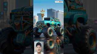 💥superhero but monster truck  #marvel #animation  #avengers #amazing #cartoonfrenzyanimation