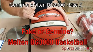 Molten BG3000 Basketball Size 7 - Is Yours Fake Or Genuine?