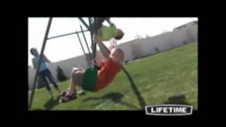 Lifetime Three-Station Swing Set (model 290038)