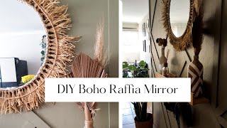 DIY MR PRICE MIRROR FOR LESS|RAFFIA MIRROR|EP1 MORDEN BOHO ENTRYWAY MAKEOVER| SOUTH AFRICAN YOUTUBER