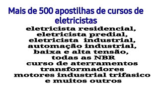 apostilha para cursos de eletricistas completo