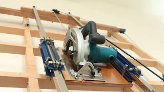 DIY Panel Saw Plywood Cutting Jig || The Ultimate Plywood Panel Saw