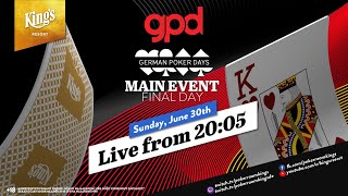 🏆 Finale des €199 🇩🇪 German Poker Days NLH Main Events live aus dem King's! 🎙️Hachi