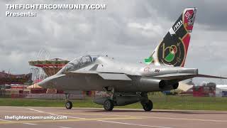 (4K) AMI Leonardo M346 Master Display at RIAT23. Aeronautica Militare Italiana. Italian Air Force.